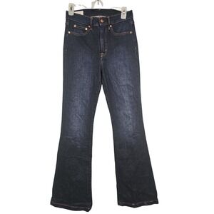 Gap Jeans 70s Flare High Rise Dark Wash Denim Blue Women 27/4R